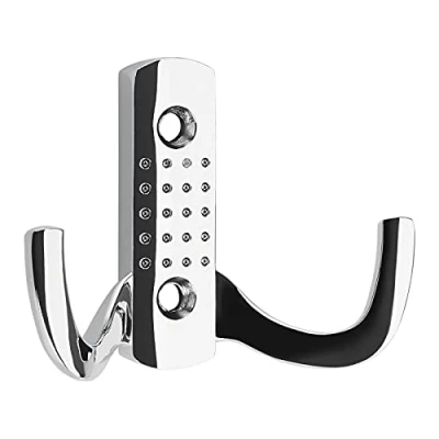 Abbildung von SO TECH® Garderobenhaken JASMIN STRONG extra stabile Ausführung (1 St), Variante kurz Chrom poliert