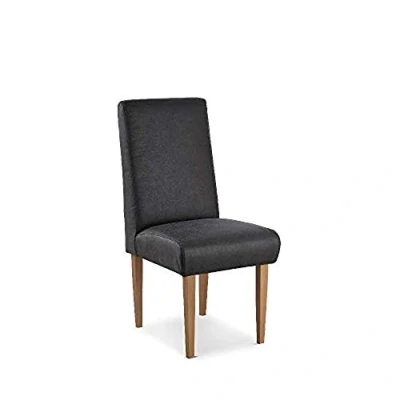 Abbildung von CAVADORE Esszimmerstuhl Kira, Polsterstuhl für Küche, Esszimmer oder Wohnküche in Büffellederoptik, Passend zur Küchengarnitur 48 x 103 62, Mikrofaser: dunkelgrau