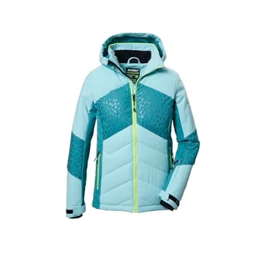 Abbildung von killtec Mädchen Skijacke/Jacke in Daunenoptik mit Kapuze und Schneefang KSW 342 GRLS SKI QLTD JCKT, mint, 152, 42075 000