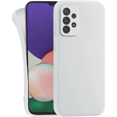Abbildung von MyGadget Hülle für Samsung Galaxy A52 4G 5G A52s Schutzhülle TPU Case Slim Silikonhülle Back Cover Kratzfest Handyhülle Weiß