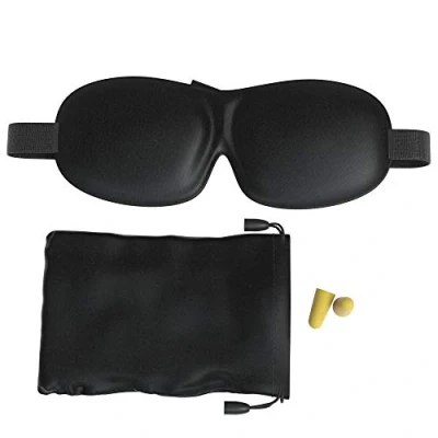 Abbildung von EAZY CASE Schlafmaske Unisex Schlafmaske, Schlafbrille ergonomisch 3D Augenbinde Reise Maske Blickdicht Schwarz