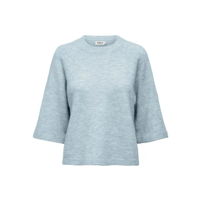 Abbildung von ONLY Onlsimoni Strickpullover, Damen, Größe: Medium, Blue/melange