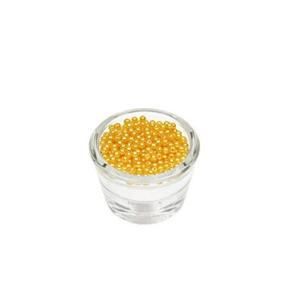 Abbildung von 200 Perlen 4mm Gold 687 // Kuststoff Bastelperlen Drahtsterne Wachsperlen Perlenkette