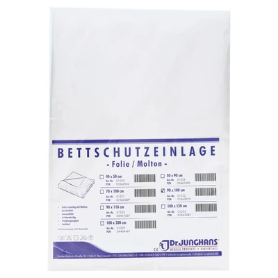 Abbildung von Bettschutzeinlage Folie Molton 90x100 cm 1 St