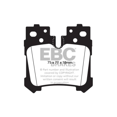 Abbildung von Bremsbelagsatz, Scheibenbremse EBC Brakes DP41812R