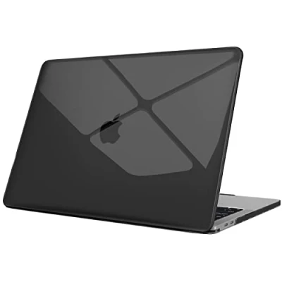 Abbildung von Fintie Hülle Kompatibel mit MacBook Pro 13 (2016 2022) A2338(M2/M1)/A2289/A2251/A2159/A1989/A1706/A1708, Ultradünne Hartschale Schutzhülle, Schwarz