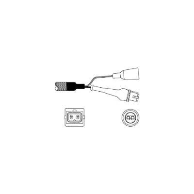 Abbildung von DELPHI ES10957 12B1 Lambdasonde Fingersonde, beheizt VOLVO: V70 2, S60 I, XC90 I