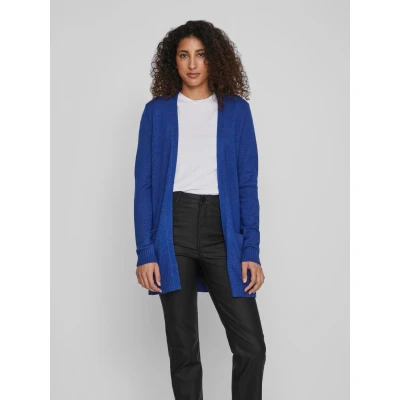 Abbildung von VILA Viril OPEN LS NOOS Strickjacke, Damen, Größe: Small, Mazarine blue