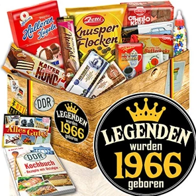 Abbildung von Legenden 1966 Süße DDR Ostbox Geschenke für den Mann