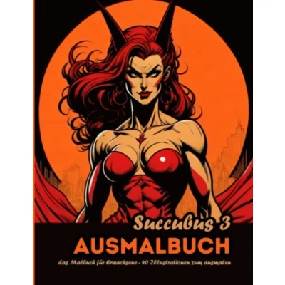 Abbildung von Succubus 3 Ausmalbus: Das Malbuch für Erwachsene 40 Illustrationen zum Ausmalen (Sukkubus Malbücher)