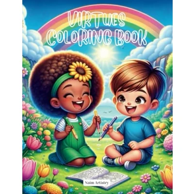 Abbildung von Virtues Coloring Book: Exploring Values through Creative Art: A Fun and Educational Journey for Kids Adults Discover &amp; Qualities