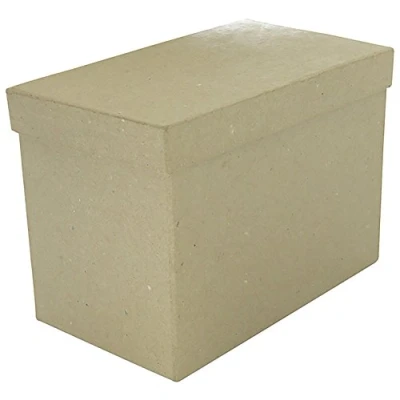 Abbildung von Décopatch BT043C Box (aus Pappmaché zum Verzieren und Personalisieren, rechteckig, 17 x 10 12cm) 1 Stück kartonbraun