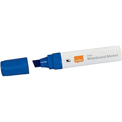 Abbildung von Nobo Glide Drywipe Whiteboardmarker Set, 4 Stück, Breite 10 mm Spitze, Blau, 1915389
