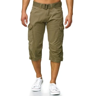 Abbildung von Indicode Jeans MIT GÜRTEL Nicolas Shorts, Herren, Größe: 3XL, Dired herb