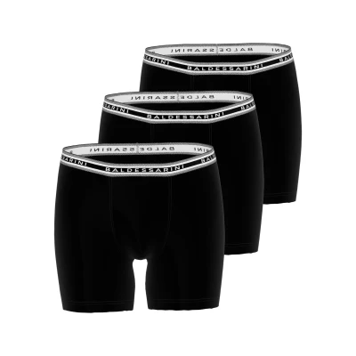 Abbildung von Baldessarini BOXERSHORTS, 3ER PACK CYCLISTS, LOGO Panties, Herren, Größe: Small, Schwarz