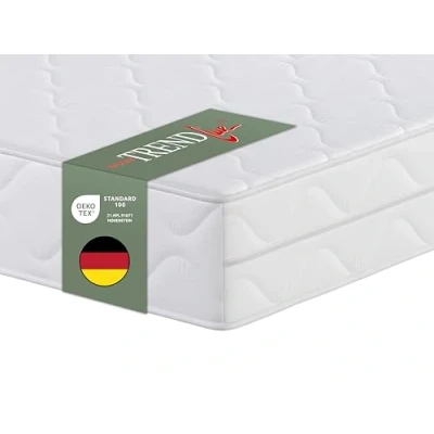 Abbildung von Badenia Trendline BT 100 Roll Komfortmatratze, Härtegrad 2, x 200 cm, weiß, Öko Tex zertifiziert, produziert nach deutschem Qualitätsstandard