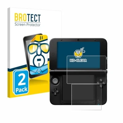 Abbildung von BROTECT (2 Stück Schutzfolie für Nintendo 3DS XL SPM7800 Displayschutz Folie Ultra Klar