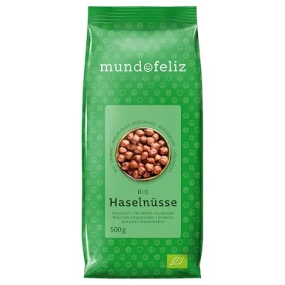 Abbildung von Mundo Feliz Rohe Haselnüsse aus Bio Anbau, 2 x 500 g