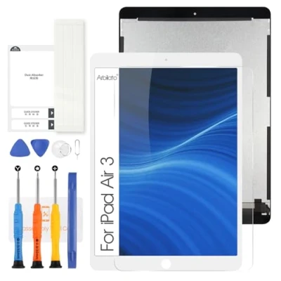 Abbildung von LCD Bildschirm für iPad Air 3 10,5 Zoll 2019, Touchscreen, Ersatzteil, Montage mit Reparaturwerkzeugen Air3 A2123, A2154, A2152 (weiß)