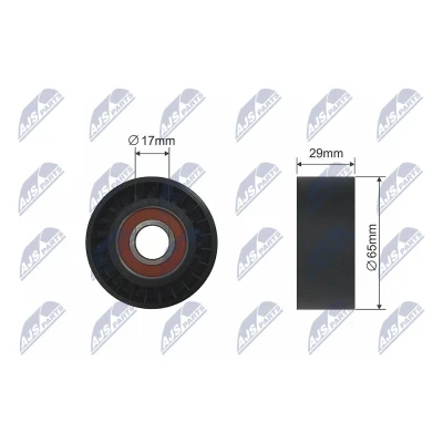 Abbildung von Spannrolle, Keilrippenriemen NTY RNK NS 033
