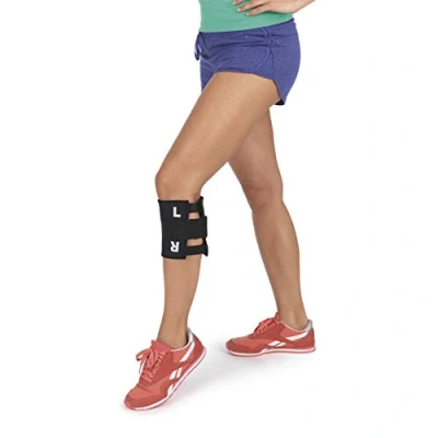 Abbildung von VITALmaxx Akupressur System Bandage Knie Für Rückenbeschwerden, Kniegelenk Sportbandage Akkupressur in schwarz. Damen und Herren geeignet.