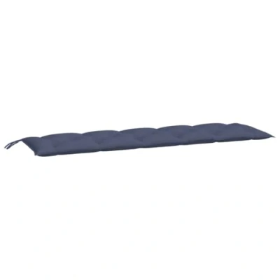 Abbildung von vidaXL Gartenbank Auflagen 2 STK., Auflage mit Hohlfasern, Bankauflage Schnüren für Außen Innen, Sitzkissen Bankkissen, Marineblau Oxford Gewebe