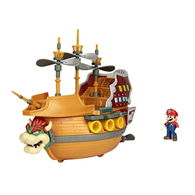 Abbildung von Nintendo Spielzeug Schiff Super Mario Deluxe Spielset Bowser&#039;Schiff inkl. 5 Figuren, (6 tlg)