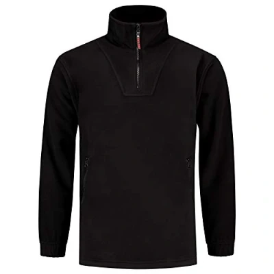 Abbildung von Tricorp 301001 Casual Fleece Pullover, 100% Polyester, 320g/m², Schwarz, Größe 4XL