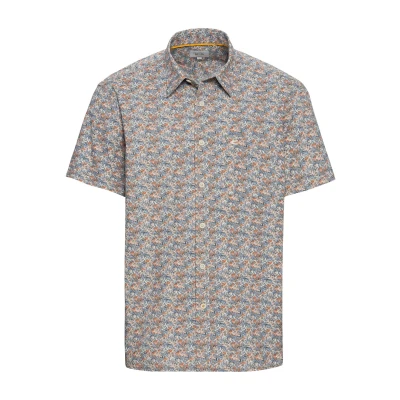 Abbildung von camel active Kurzarm MIT Alloverprint Hemd, Herren, Größe: Large, Khaki