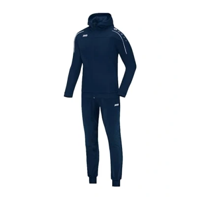 Abbildung von JAKO Damen Trainingsanzug Polyester Classico mit Kapuze, marine, 46, M9450