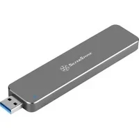 Abbildung von SilverStone SST MS09C Externes SATA zu M.2 SSD Gehäuse, USB 3.1 Gen.2, kohle grau