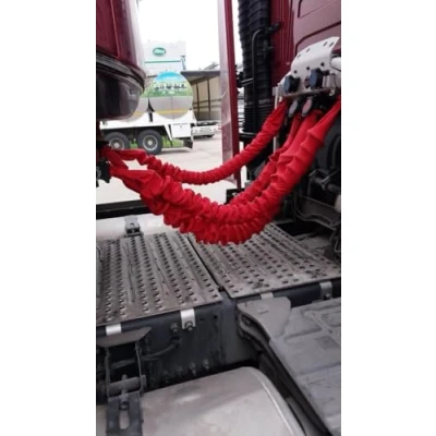 Abbildung von Mabi Automotive Parts 1 x Lkw Luftschlauch, Kabel Strumpfhose, Stretch Manschette (rot)