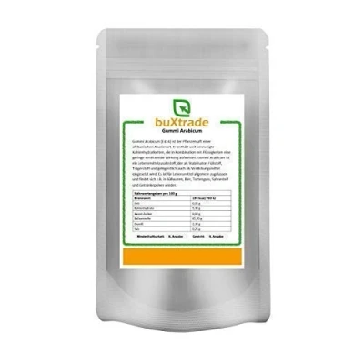Abbildung von 5 x 1 kg Gummi Arabicum Gummar HT Ballaststoff Gum Arabic spühgetrocknetes Pulver