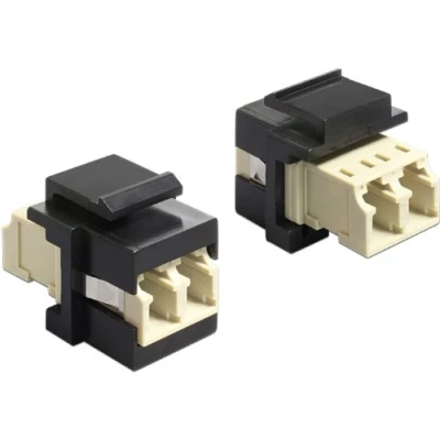 Abbildung von DeLock Keystone LC Duplex Buchse &gt; schwarz