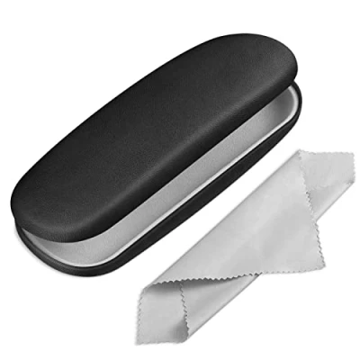 Abbildung von Fintie Hardcase Brillenetui Tragbare Hartschale mit Brillenputztuch Etui für Brillen und Sonnenbrille, Erdbeerkuh
