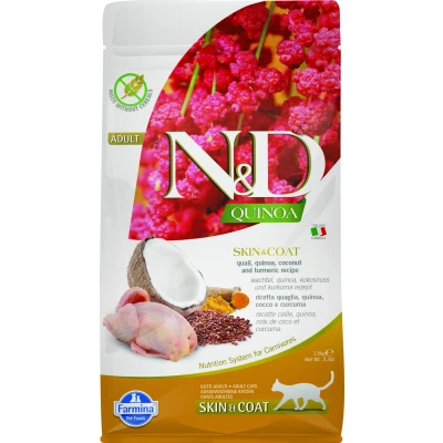 Abbildung von N&amp;D Quinoa CAT Skin &amp; Coat Wachtel Kokosnuss varianten 1,5 kg