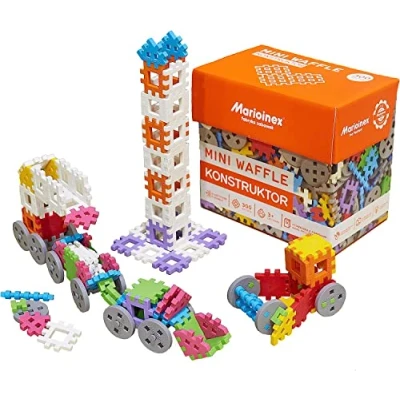 Abbildung von Marioinex Klocki Waffel mini 300 Stück Constructor in einer Schachtel