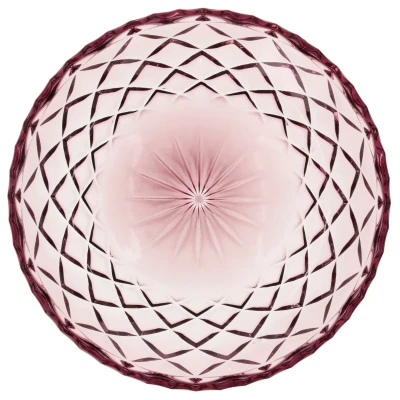 Abbildung von Lyngby Sorrento Teller Glas pink 16 cm Set4
