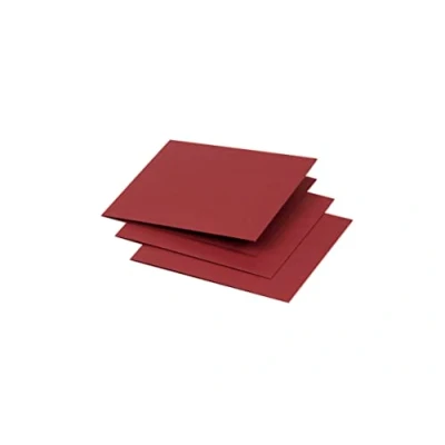 Abbildung von Clairefontaine 16280C Packung mit 25 Doppelkarten Pollen 116x116mm 210g, ideal für Ihre Einladungen und Korrespondenz, Bordeaux, 1 Stück