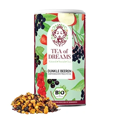 Abbildung von Früchtetee Bio &quot;Dunkle Beeren&quot; harmonisch, runder loser Tee 120g