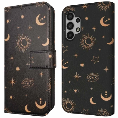 Abbildung von Samsung Galaxy A32 (5G) Hülle Kunstleder iMoshion Klapphülle Handyhülle Schwarz