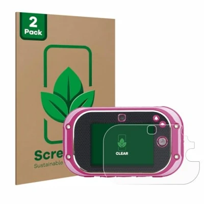Abbildung von ScreenLeaf (2 Stück Schutzfolie für Vtech Kidizoom Touch 5.0 2018 [nachhaltiger Displayschutz, Folie, transparent, kratzfest]