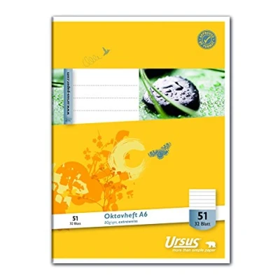 Abbildung von 10 X Format Oktavheft A6 liniert 32 Blatt