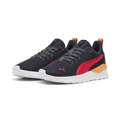 Abbildung von Puma Anzarun Lite Sneakers Teenager Schuhe Für Kinder Mit Plain Navy/Red/Orange Glo Größe: 37.5
