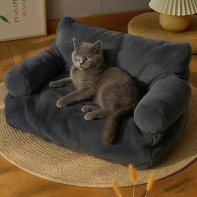 Abbildung von Roxlin Katzenliege Katzenbett Sofa flauschig &amp; waschbar, rutschfest