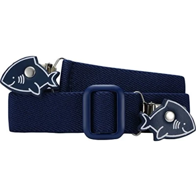 Abbildung von Playshoes Apparel 601220 Elastik Gürtel Hai Clip Uni, Marine, 116 140