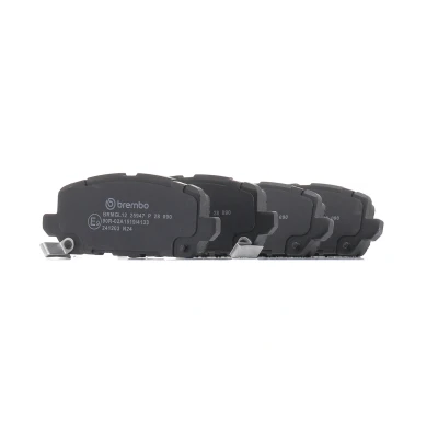Abbildung von BREMBO P 28 090 Bremsbelagsatz mit akustischer Verschleißwarnung Bremssattelschrauben Zubehör HONDA: HR V II, Accord 9 Limousine
