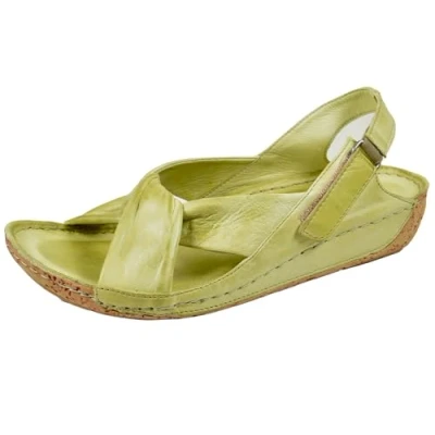 Abbildung von Gemini Damen Sandale Sandalette Leder mit Klettverschluss 032024 02, Größe:42 EU, Farbe:Mehrfarbig