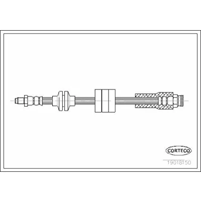 Abbildung von CORTECO 19018150 Bremsschläuche Vorderachse 445 FIAT: Cinquecento