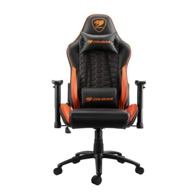 Abbildung von COUGAR Gaming Outrider Gamingstuhl, legierter Stahl, Schwarz/Orange, Mittel
